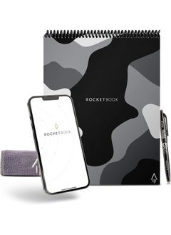 Rocketbook Flip Smart Reusable Notebook – Letter Size (8.5" x 11") – 32 Pages, Dot-Grid, Includes Pilot FriXion Pen & Microfiber Cloth  - Image 2