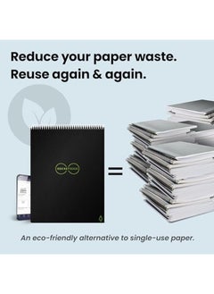 Rocketbook Flip Smart Reusable Notebook – Letter Size (8.5" x 11") – 32 Pages, Dot-Grid, Includes Pilot FriXion Pen & Microfiber Cloth  - Image 5