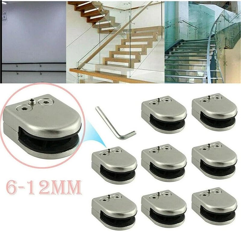Small Glass Shelf Brackets 10PCS Adjustable Support For 6 12mm Glass Wood Acrylic - Image 5
