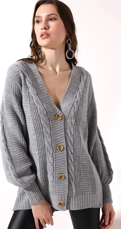 Işılda Fashion Women's Clothing Buttoned Cardigan