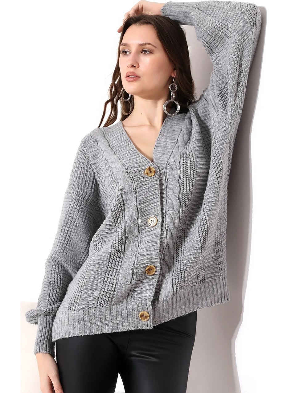 Işılda Fashion Women's Clothing Buttoned Cardigan  - Image 3