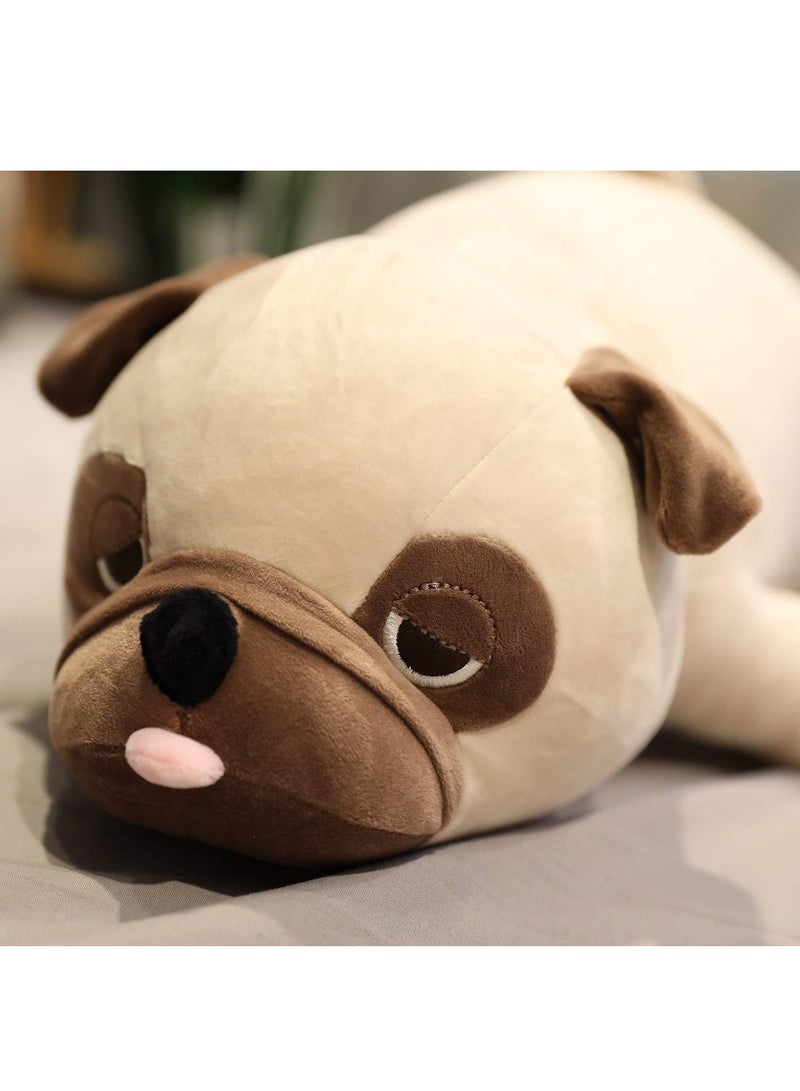 DURKU Plush Dog Cushion, 20" Stuffed Animal Throw Plushie Pillow Doll, Cute Dog Plushie Dolls Throw Pillow Birthday Gifts for Children Kids Adults (Brown) - Image 3