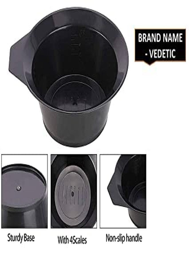VEDETIC® Hair Coloring Plastic Dye Brush and Mixing Bowl Hair Colouring Kit with Hair Dye Bowl (2 Bowl +2 Brush) - Image 3