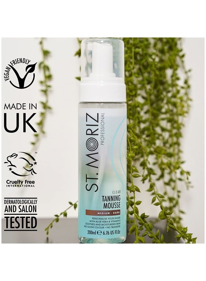 St. Moriz St Moriz Professional Clear Tanning Mousse with Aloe Vera & Vitamin E, Fast Drying Vegan Fake Tan, Medium to Dark (200ml) - Image 3