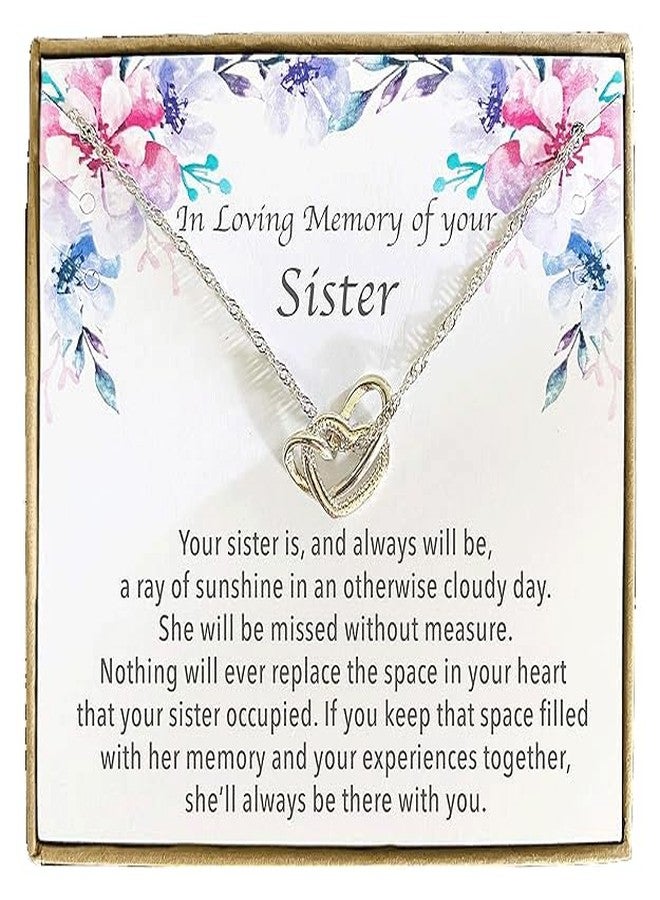 Mugart In Memory of Your Sister - Sister Memorial Necklace, Remembrance Gift for Loss, Bereavement Gift - Image 1