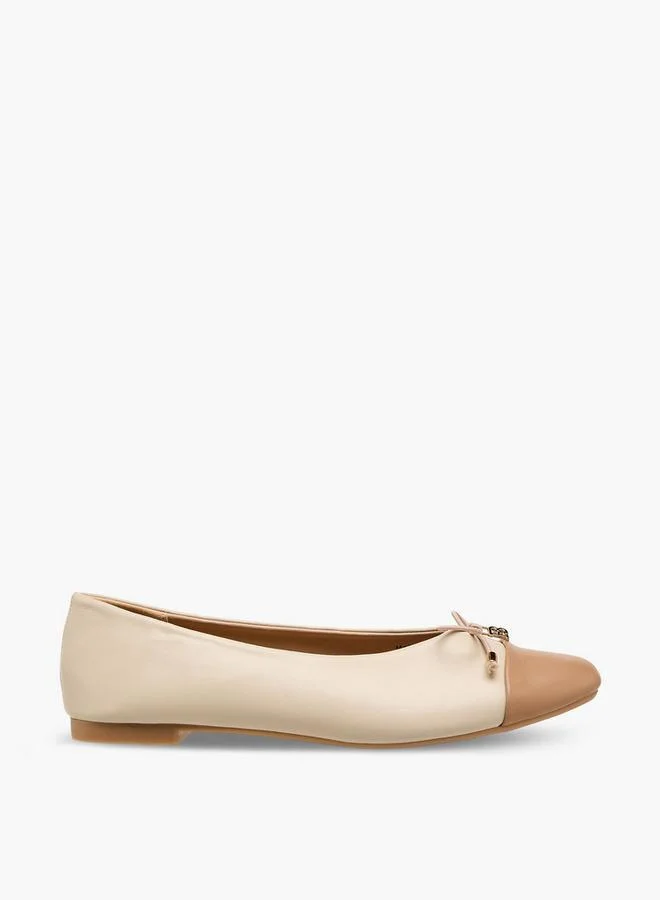 Flora Bella By Shoexpress CREAM Flora Bella Women Bow Detail Ballerina Shoes for Women | Best Price UAE