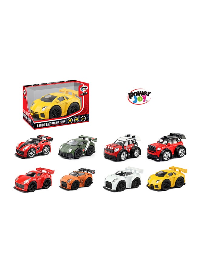 Power Joy VroomVroom Diecast Racing Team 1/50 Scaled Assorted - Style May Vary - Image 1