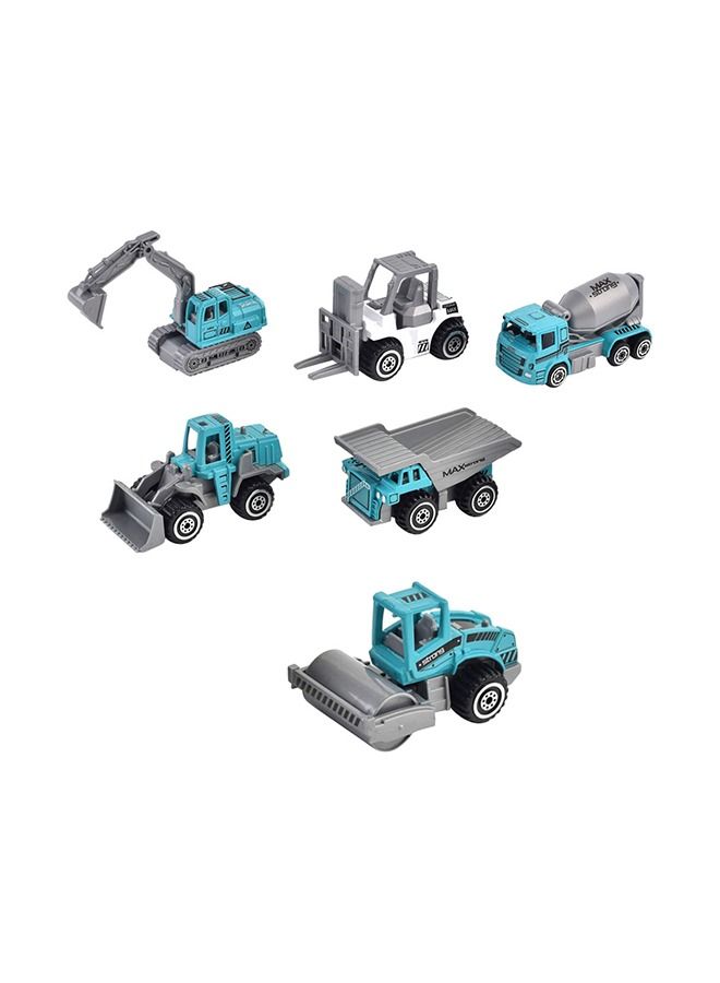 Little Story Little Story Alloy Sliding Engineering Toy Truck (6 Pcs)-Multicolor  - Image 1