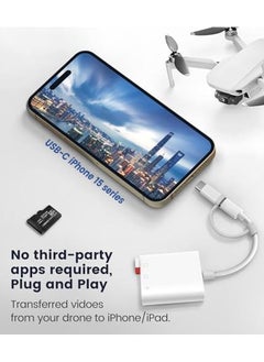 erorex Sd Card Reader For Iphone Ipad Trail Game Camera Sd Card Reader Viewer Memory Card Reader Adapter With Sd And Microsd Card Slots Plug And Play  - Image 3