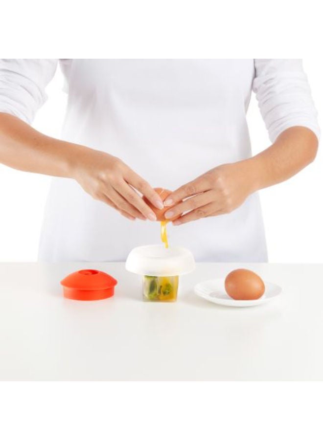 Lekue Microwave Ovo Egg Cooker, 2 Piece Kit -Red - Image 2
