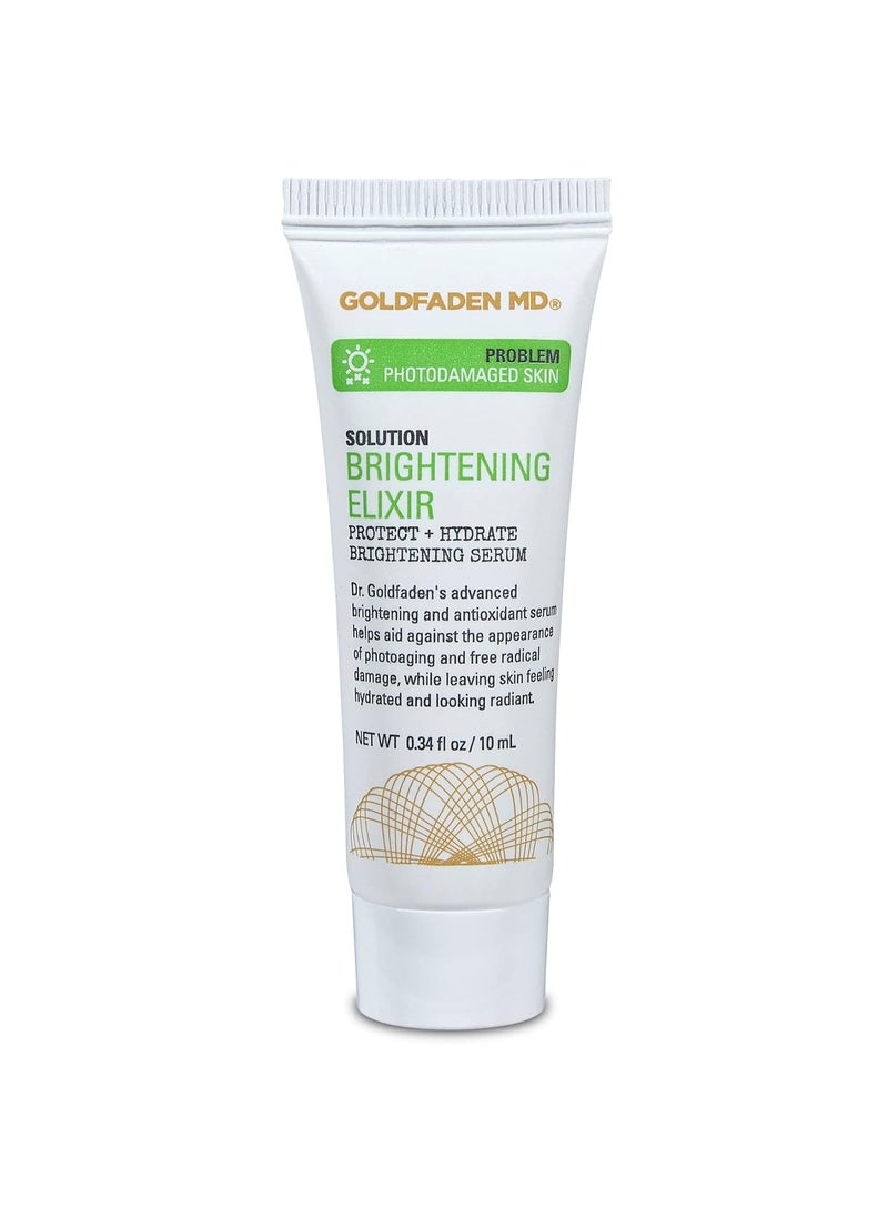 Goldfaden MD Goldfaden MD Brightening Elixir  Serum wVitamin C Ferulic Acid Vitamin B  Vitamin E Helps Aid Against Appearance of Photoaging  Leaves Skin Feeling Hydrated  Looking Radiant TRIAL 34 Fl Oz 