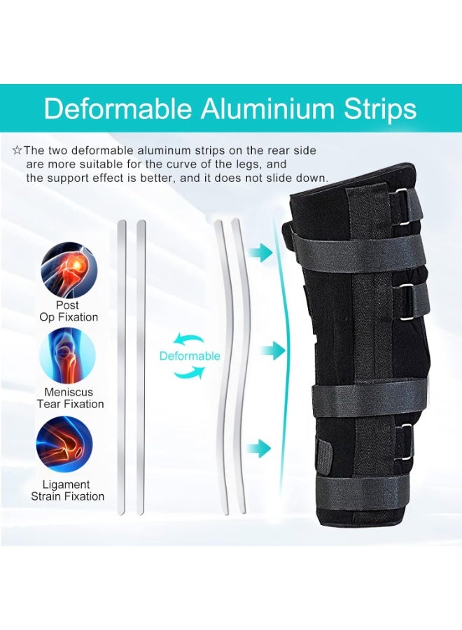 bestlife Professional Knee & Leg Immobilizer - Full Leg Stabilizer for Post-Surgery Recovery & Knee Fractures - 17.3" Length Universal Splint - Support for ACL, MCL, Meniscus Tear & Arthritis - Unisex Orthopedic Guard - Image 3