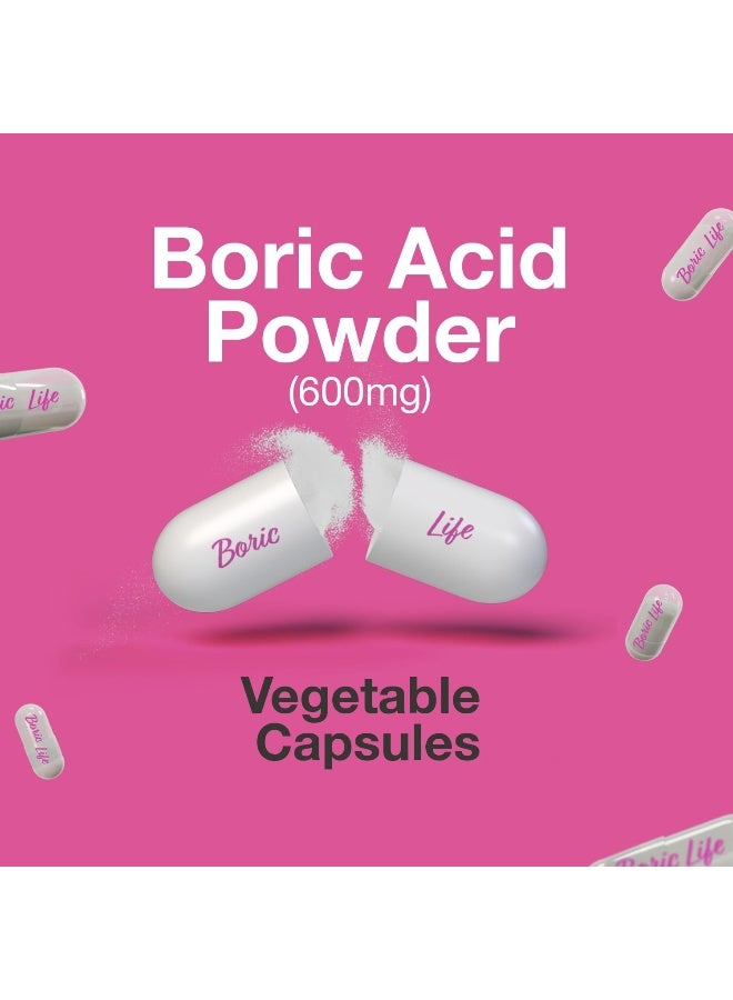 NutraBlast Boric Acid Vaginal Suppositories - 30 Count, 600mg - Boric Life Intimate Health Support - Image 5