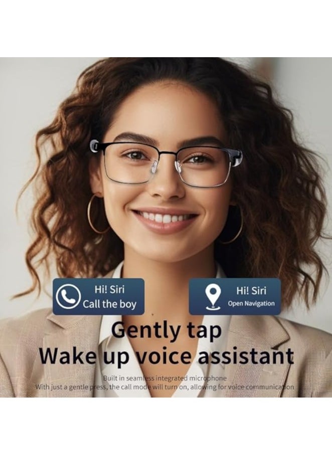 جنرال - نظارات ذكية، نظارات شمسية ذكية موسعة، نظارات بلوتوث لاسلكية متضمنة ميكروفون وسماعات، مناسبة للموسيقى، الاتصال، القيادة، نظارات بولاريد. - Image 1