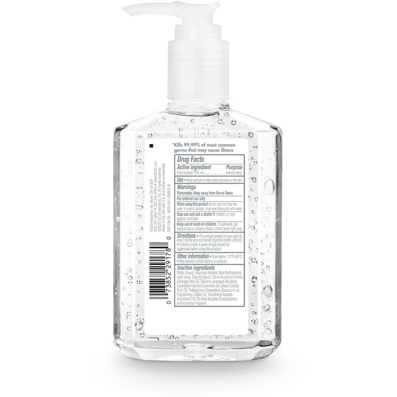 Purell Advanced Hand Sanitizer Naturals with Plant Based Alcohol, Citrus Scent, 8 fl oz Pump Bottle (Pack of 4) - 9626-06-ECDECO - Image 2