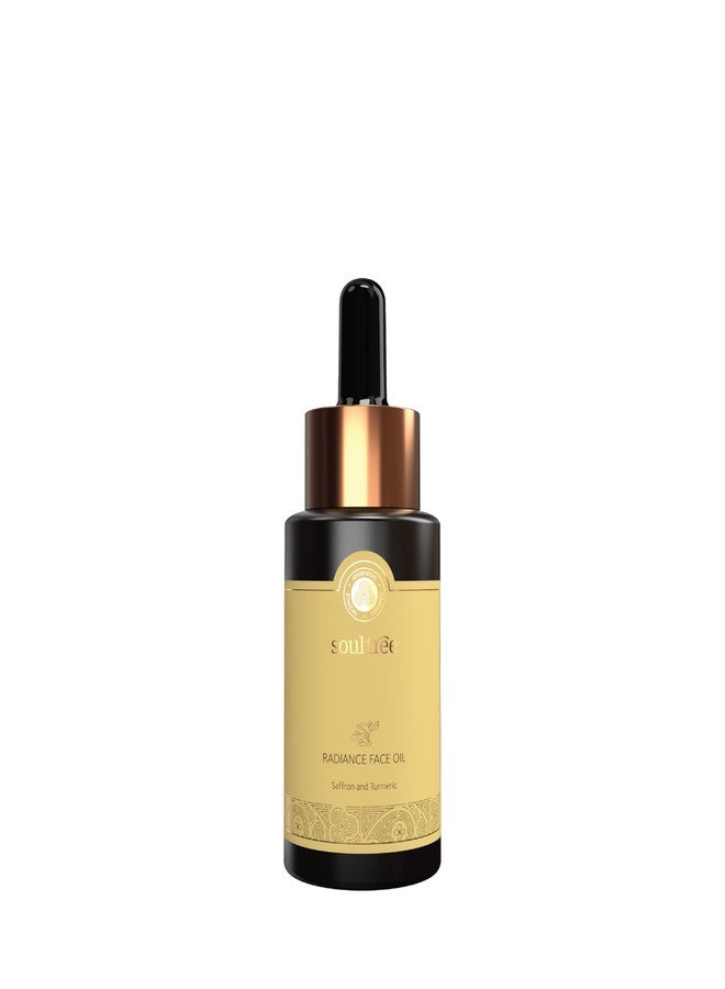 SoulTree Radiance Face Oil with Saffron & Turmeric - Boosts Natural Glow, Hydrates & Nourishes Dull Skin - 30ml - Image 1