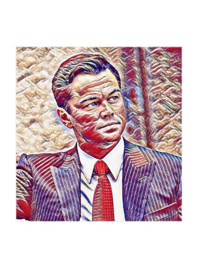 RYN Leonardo DiCaprio MDF Wall Art Multicolour 30x30centimeter - Image 2