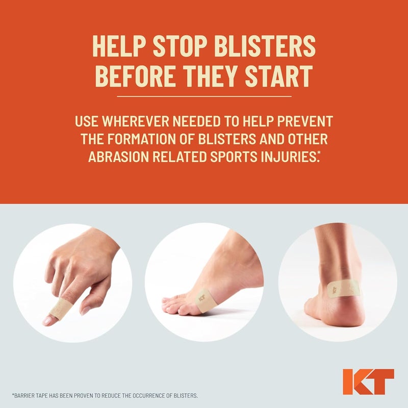 KT Tape KT Performance Blister Prevention Tape Designed for Athletes Breathable Durable Conforming Precut 35 Inch Strips - Image 3