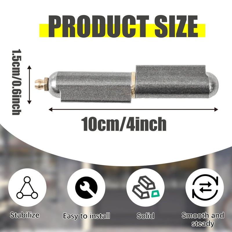 4Pcs Heavy Duty Carbon Steel BBQ Smoker Bullet Hinge for Swing Door Trailer Ramp - Image 3