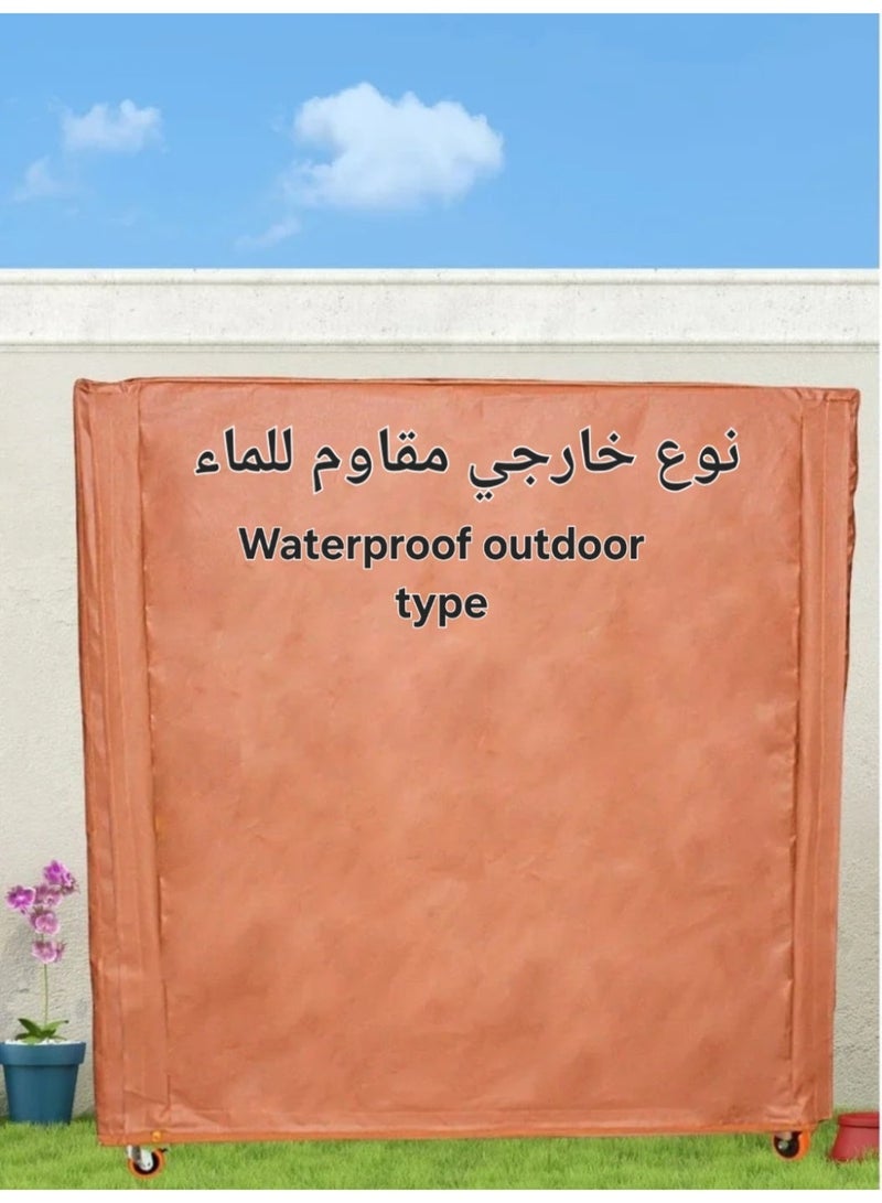 تيتاس خزانة تخزين قابلة للطي – متينة وعالية الجودة، منظم ملابس بسعة كبيرة ١٥٠×١٥٠×٧٠ سم للاستخدام في المنزل، غرفة النوم، المكتب والخارجية دولاب - Image 2