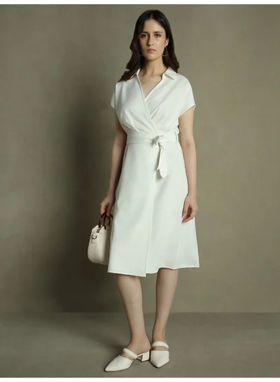 Dennis Lingo Wrap Front Dress