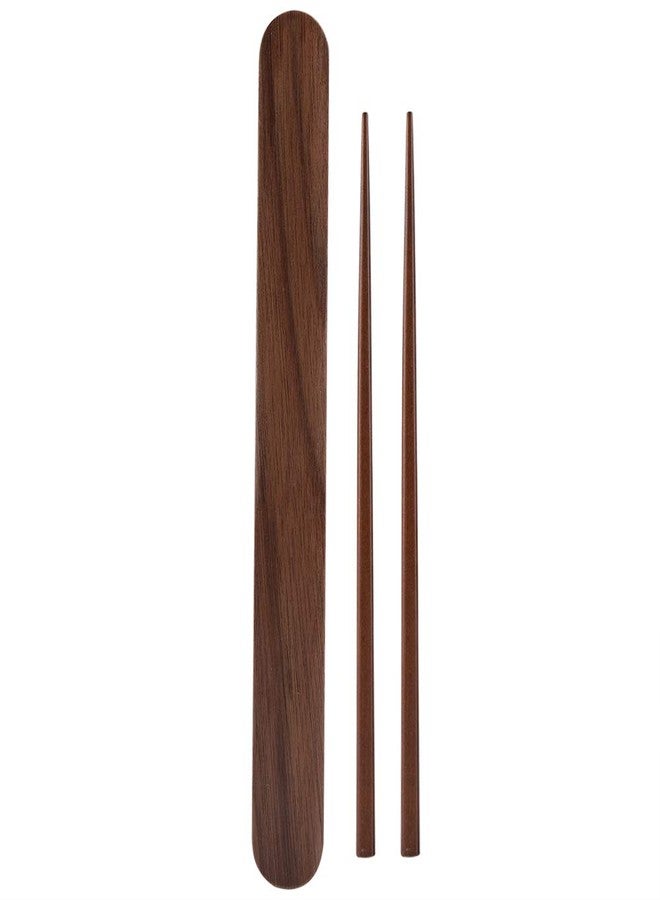 WAONIQ Wooden Reusable Chopsticks Storage Case Box for Sustainable Dining Utensils Convenient Use - Image 2