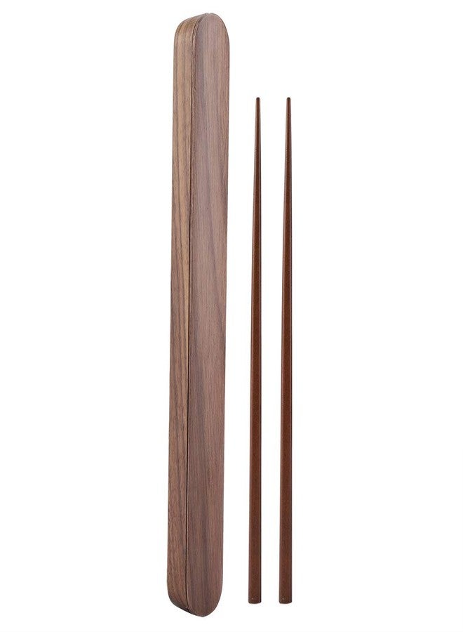 WAONIQ Wooden Reusable Chopsticks Storage Case Box for Sustainable Dining Utensils Convenient Use - Image 1