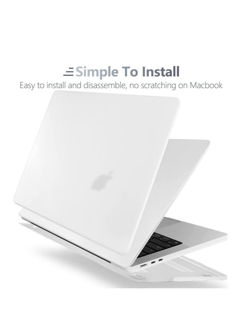 3 in 1 Frosted Hard Case Compatible with MacBook Air 15 inch 2023 A2941 M2 Chip and 2024 A3114 M3 Chip  with Liquid Retina Display Touch ID, Plastic Hard Shell& Keyboard Cover & Screen Protector  - Image 2