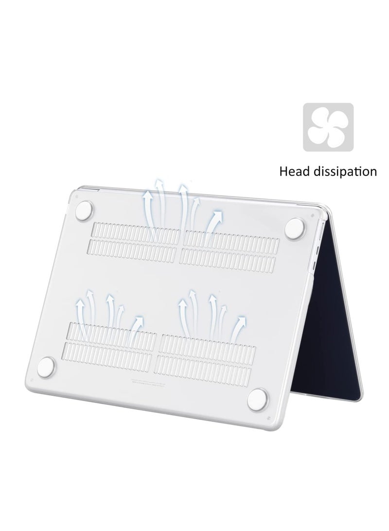3 in 1 Frosted Hard Case Compatible with MacBook Air 15 inch 2023 A2941 M2 Chip and 2024 A3114 M3 Chip  with Liquid Retina Display Touch ID, Plastic Hard Shell& Keyboard Cover & Screen Protector  - Image 3