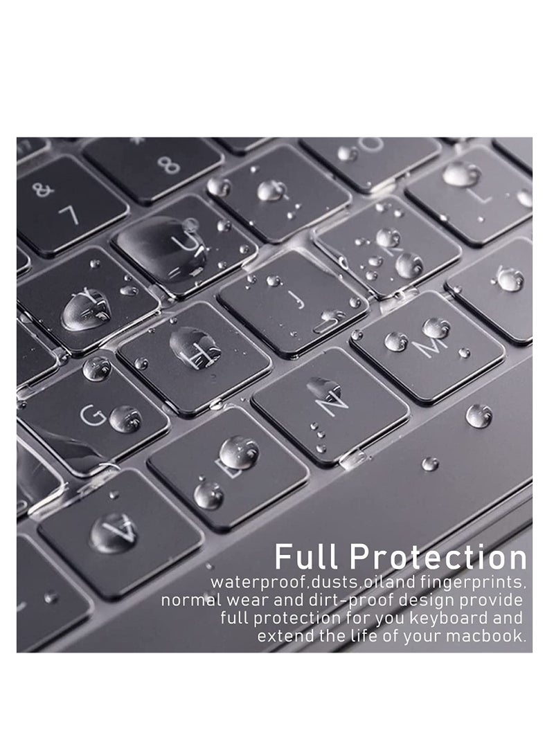 3 in 1 Frosted Hard Case Compatible with MacBook Air 15 inch 2023 A2941 M2 Chip and 2024 A3114 M3 Chip  with Liquid Retina Display Touch ID, Plastic Hard Shell& Keyboard Cover & Screen Protector  - Image 4