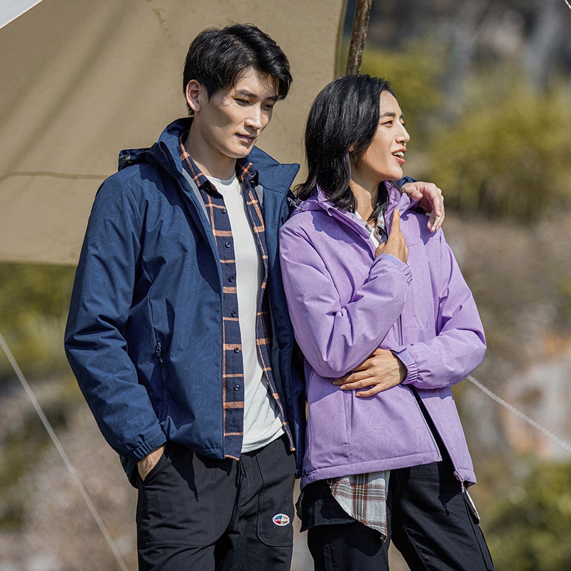 Winter Fleece-Lined Thickened Fashion Trendy Waterproof Windproof New Couple Outdoor Sports Fitness All-Matching - Image 2