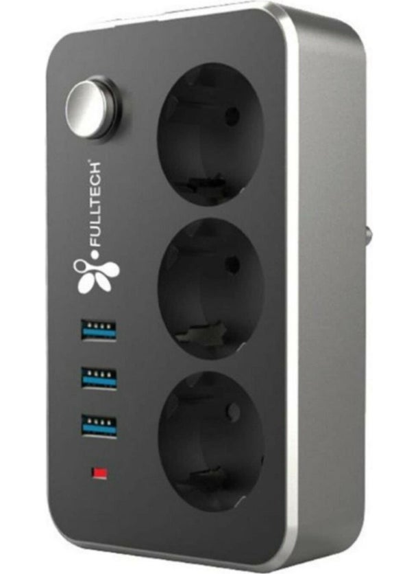 3-way Thermal Current Protected USB Input Socket