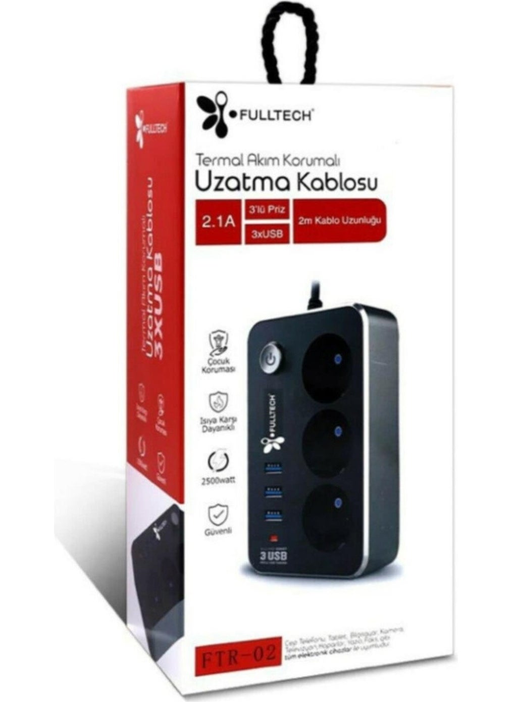 Fulltech 3-way Thermal Current Protected USB Input Socket  - Image 3