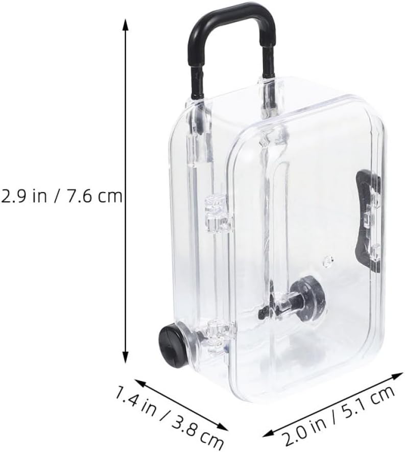 SOESFOUFU 8pcs Mini Black Suitcase Candy Boxes Travel-themed Party Favor Packing Boxes for Wedding Decorations and Dessert Packaging - Image 2
