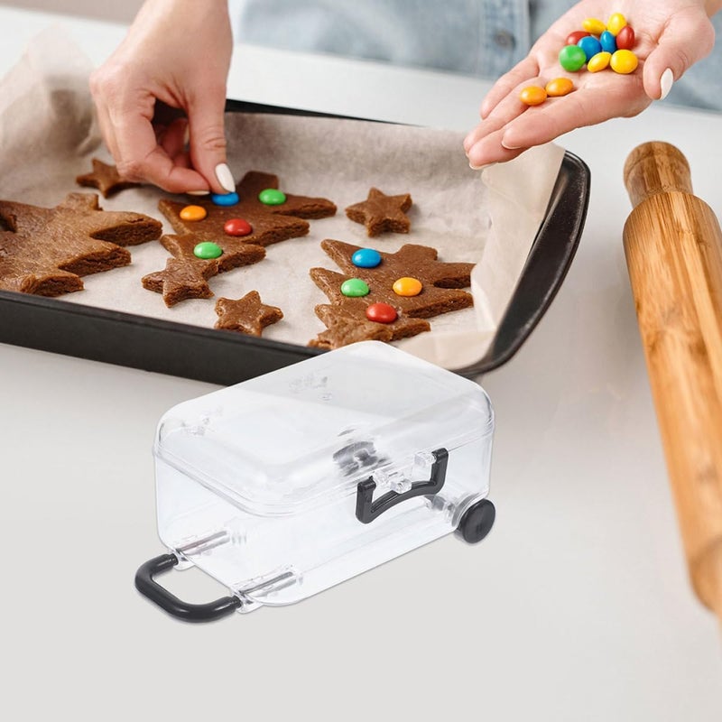 SOESFOUFU 8pcs Mini Black Suitcase Candy Boxes Travel-themed Party Favor Packing Boxes for Wedding Decorations and Dessert Packaging - Image 4