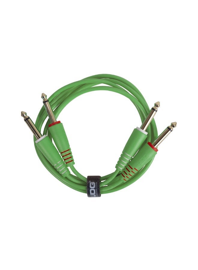 UDG Ultimate Audio Cable Set 1/4" Jack - 1/4" Jack, Green, Straight, 3 m - Image 1