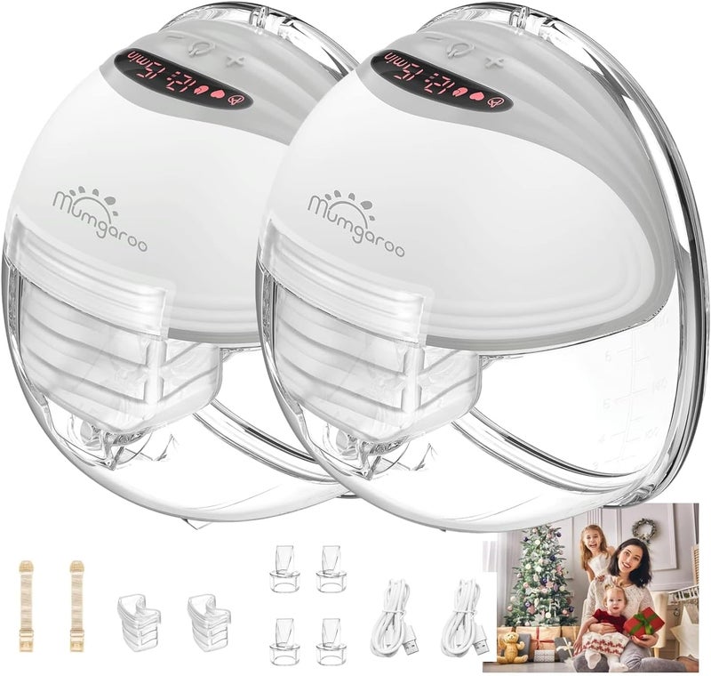 Mumgaroo Wearable Breast Pump - Hands Free & Rechargeable - Image 1