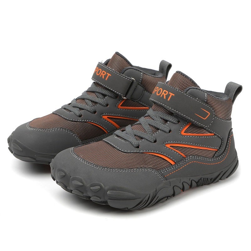 New Children'S Outdoor Tracing Shoes Boys Mountaineering Shoes Climbing Travel Shoes Girls Anti-Slip Anti-Cut Riding Shoes - Image 2