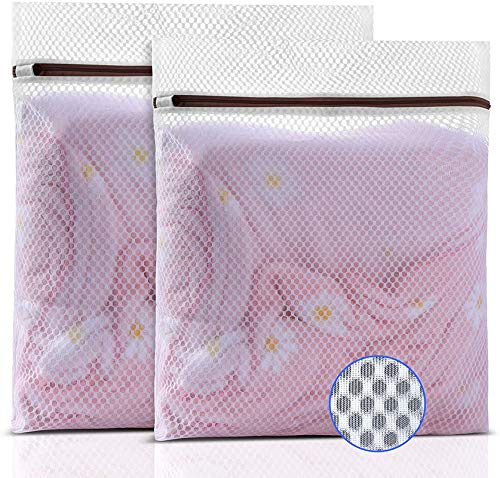INKULTURE Mesh Laundry Bags for Cloth Washing Size Medium and Large (Set of 2) - Great for Machine Washing Bag and Garment Bag for Blouse, Hosiery, Underwear, Sweaters - Image 1