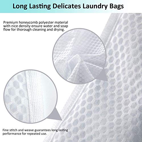 INKULTURE Mesh Laundry Bags for Cloth Washing Size Medium and Large (Set of 2) - Great for Machine Washing Bag and Garment Bag for Blouse, Hosiery, Underwear, Sweaters - Image 2