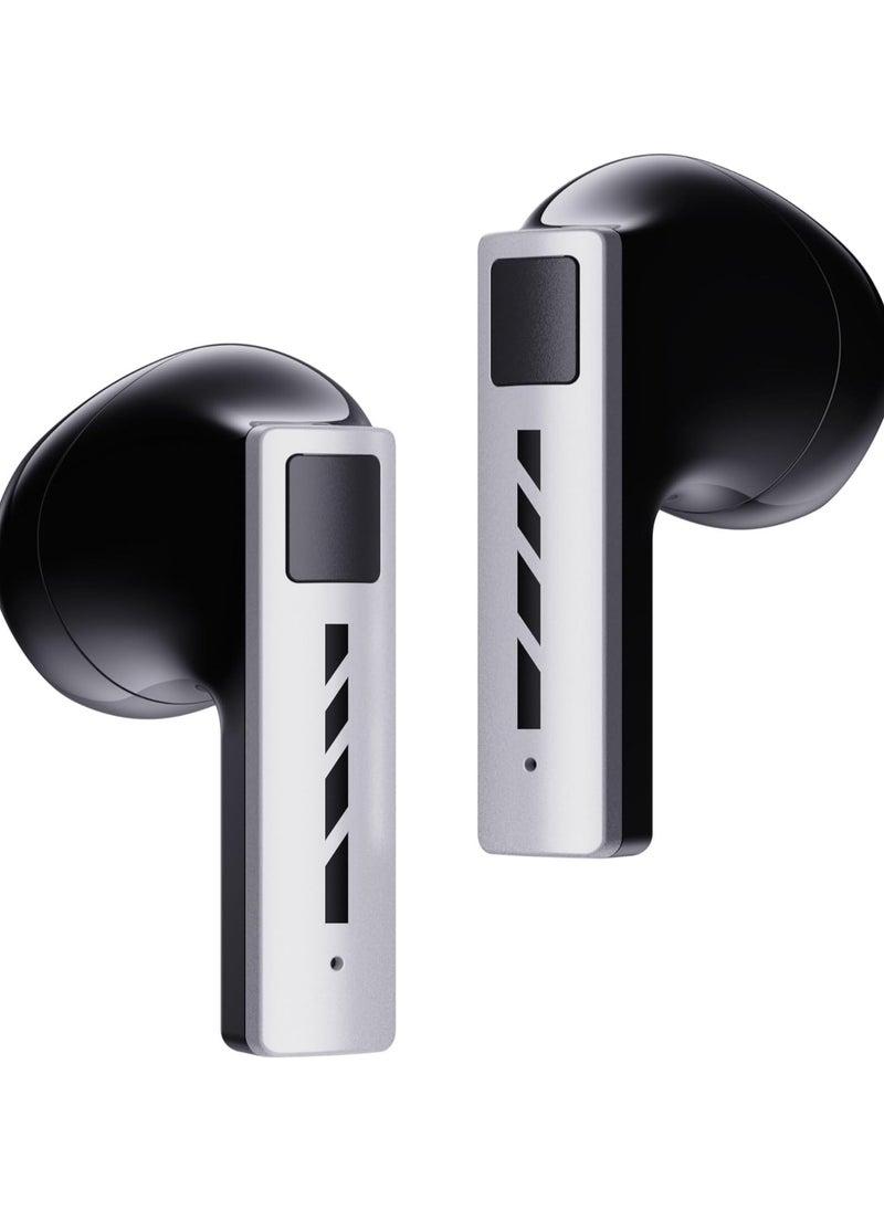 Black Shark T11 Wireless Bluetooth Earbuds with Active Noise Canceling, Bluetooth 5.3, 30 Hour Battery Life (Gray)