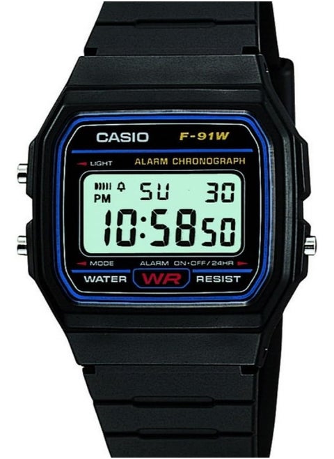 CASIO DIGITAL UNISEX WATCH F-91W-1DG