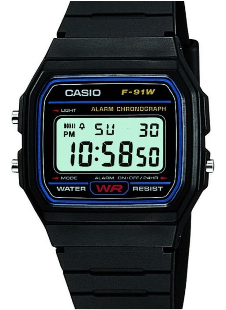 CASIO - CASIO DIGITAL UNISEX WATCH F-91W-1DG - Image 1
