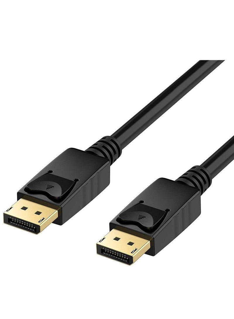 ELTRAZONE 4K DisplayPort to DisplayPort Cable 10 Feet Gold Plated High Speed Display Port 1.2 Cable 4K@60Hz 2K@144Hz DP Cable Compatible with Computer Desktop Laptop PC Monitor Projector  - Image 1