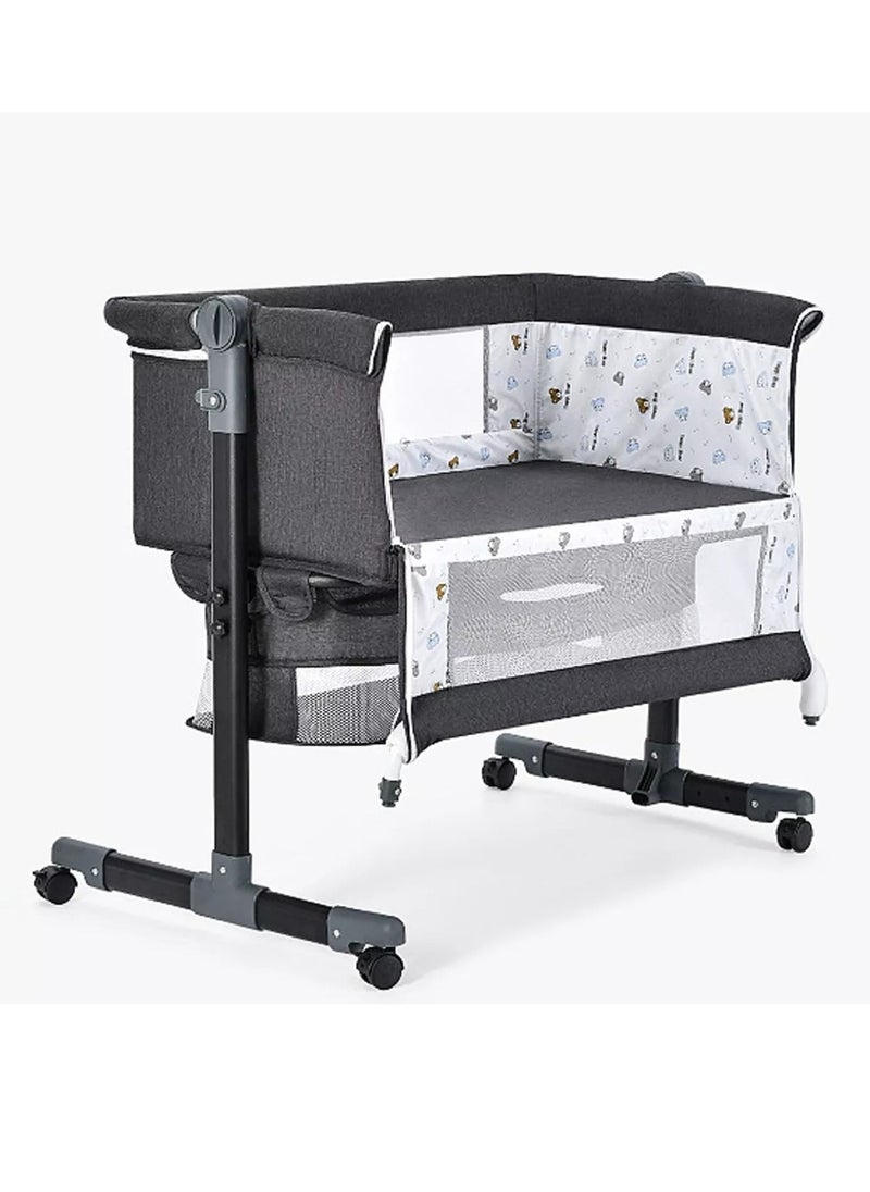 Gonice - Baby Playpen Crib Adjustable Height Bed With Mosquito Net - Image 1