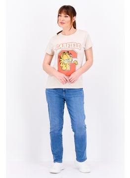 nickelodeon Women Crew Neck Short Sleeve Graphic Print T Shirt, Light Grey Combo  - Image 4