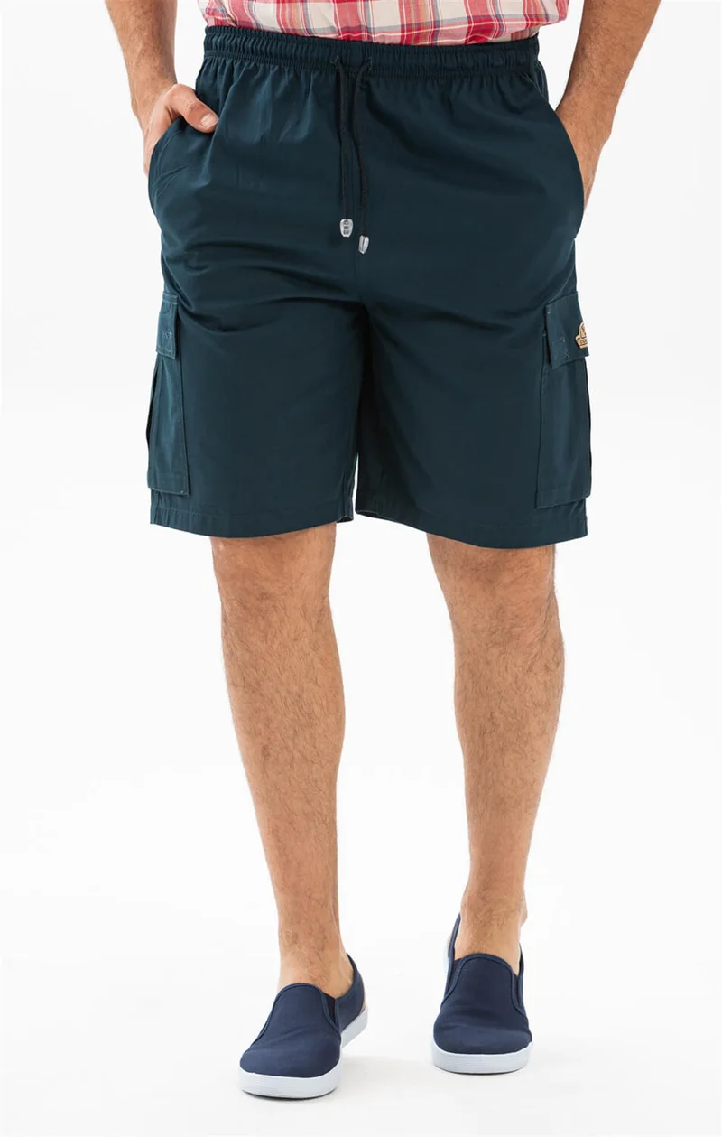 Eliş Şile Bezi Gabardine Elastic Men's Shorts Petrol Ptrl