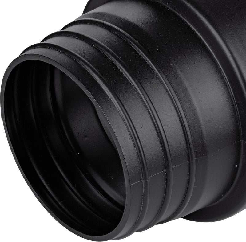 NDS 451 HDPE Corrugated Adapter, 4-Inch, for Spigot X 4 inch Corrugated Hub Connections, for use with 4 inch Drain Pipes & Fittings, Black - Image 2
