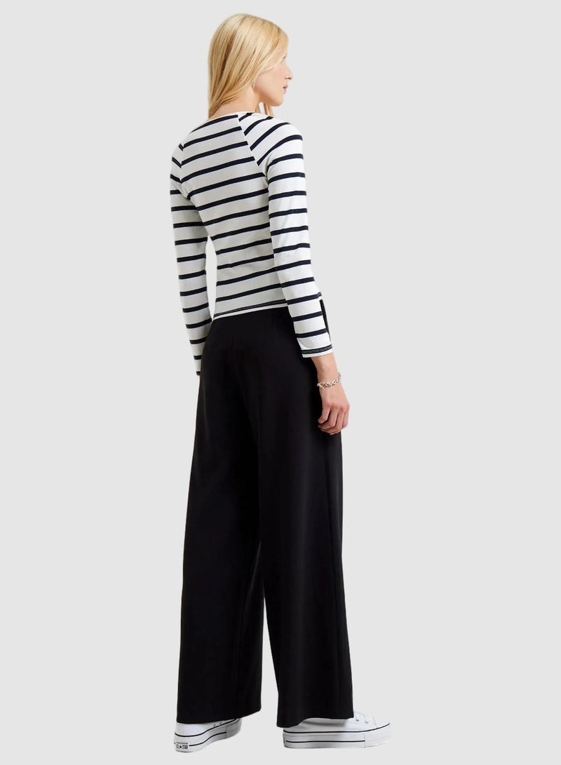 French Connection Rallie Stripe Square Neck Long Sleeve T-Shirt - Image 3