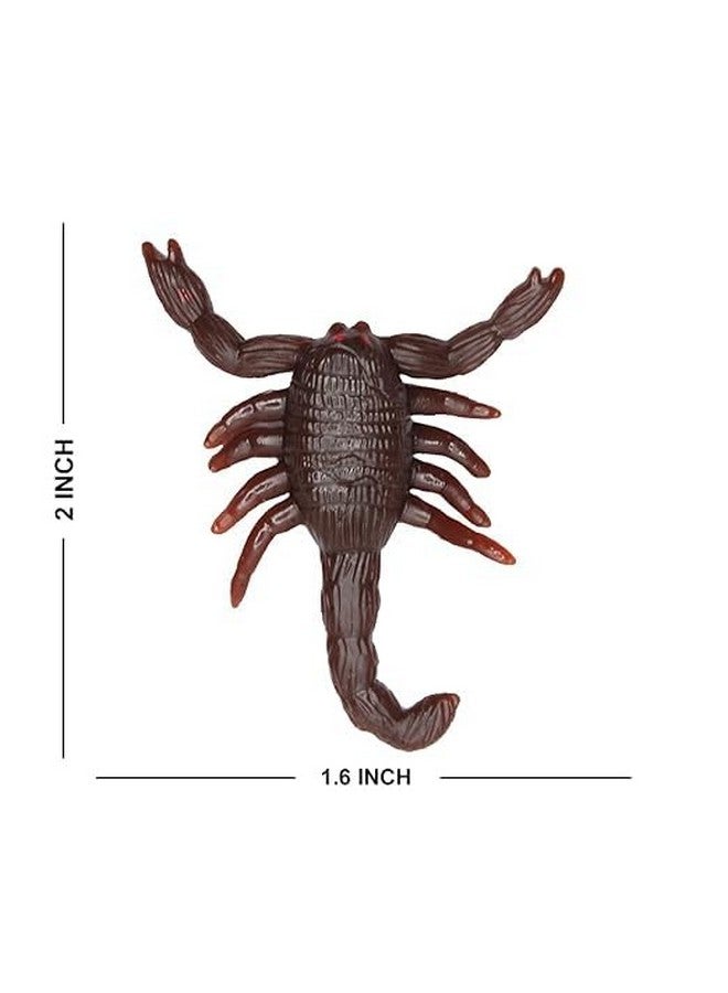 فولي عناصر مقالب كاملة، ألعاب مقالب الحشرات المطاطية ذات المظهر الحقيقي، لعبة المقالب العملية والمزاح، لعبة المقالب المضحكة والمخيفة للأطفال والكبار (عقرب (مجموعة من قطعتين)) - Image 2